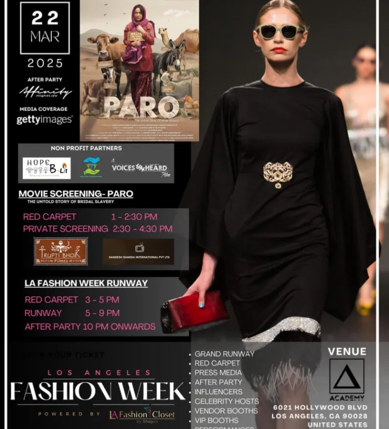 LA Fashion Week Paro screening poster