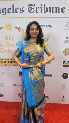 Trupti Bhoir on the LA Tribune red carpet