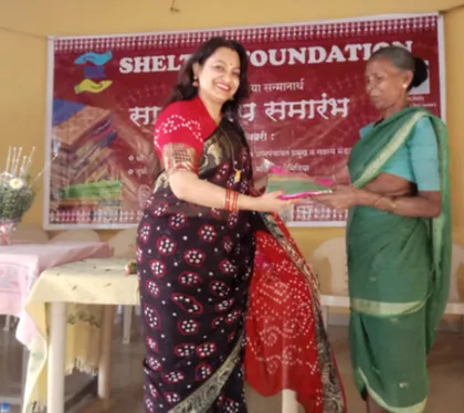Trupti Bhoir at a Shelter Foundation event