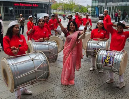 Dhol performance at Bollywood Festival Norway